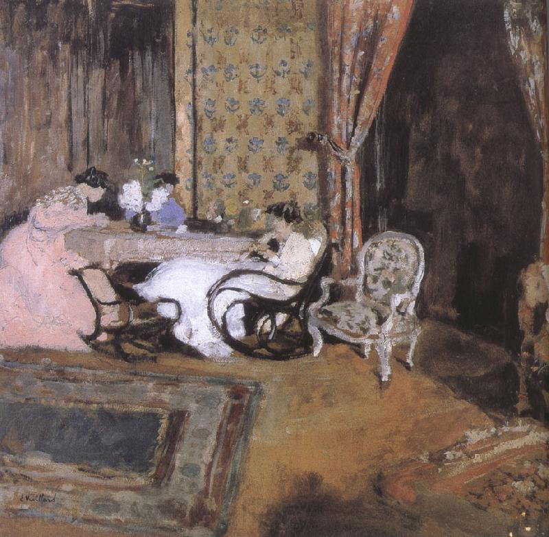 Edouard Vuillard Three women in the sitting room